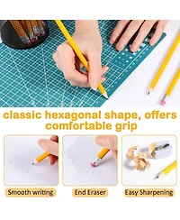 Gnuadz 2 Hb Pencils With Eraser Unsharpened Bulk 800 Pieces