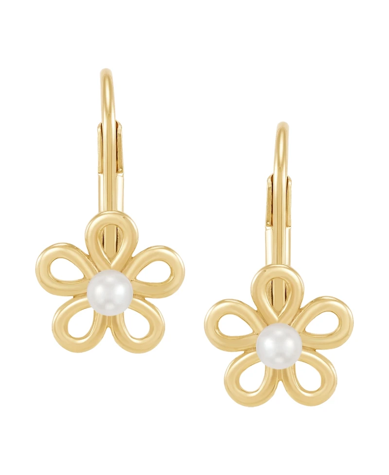 Macy's Cultured Freshwater Pearl (2.5-3mm) Earrings in 14k Yellow Gold-Plated Sterling Silver