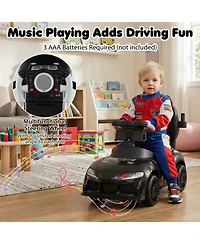 Slickblue 3 1 Ride On Stroller Car for Kids, Foot to Floor Sliding Walking Toy