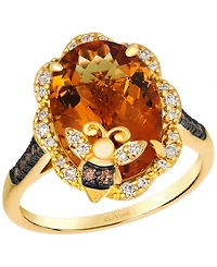 Le Vian Citrine (4-7/8 ct. t.w.) & Diamond (1/4 ct. t.w.) Ring in 14k Honey Gold