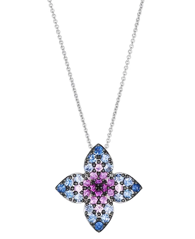 Le Vian Sapphire Ombre & Sapphire (1-3/8 ct. t.w.) Pendant Necklace in 14k Vanilla Gold