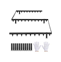 Sugift Galvanized Steel Landscape Edging 10-Pack 40 x 4.5 Inch Metal Edging for Landscaping