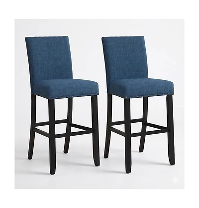 New Classic Furniture Furniture Crispin Solid Wood 29" Barstool (Set of 2)