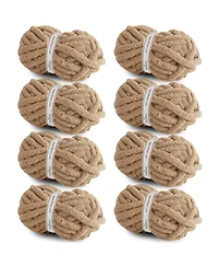 Gnuadz Chunky Chenille Yarn Crocheting Knitting Blanket 8 Pack