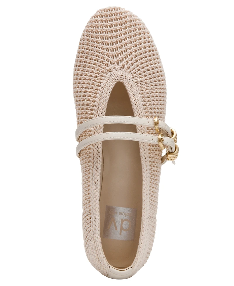 Dv Dolce Vita Women's Lespina Knitted Mary Jane Flats