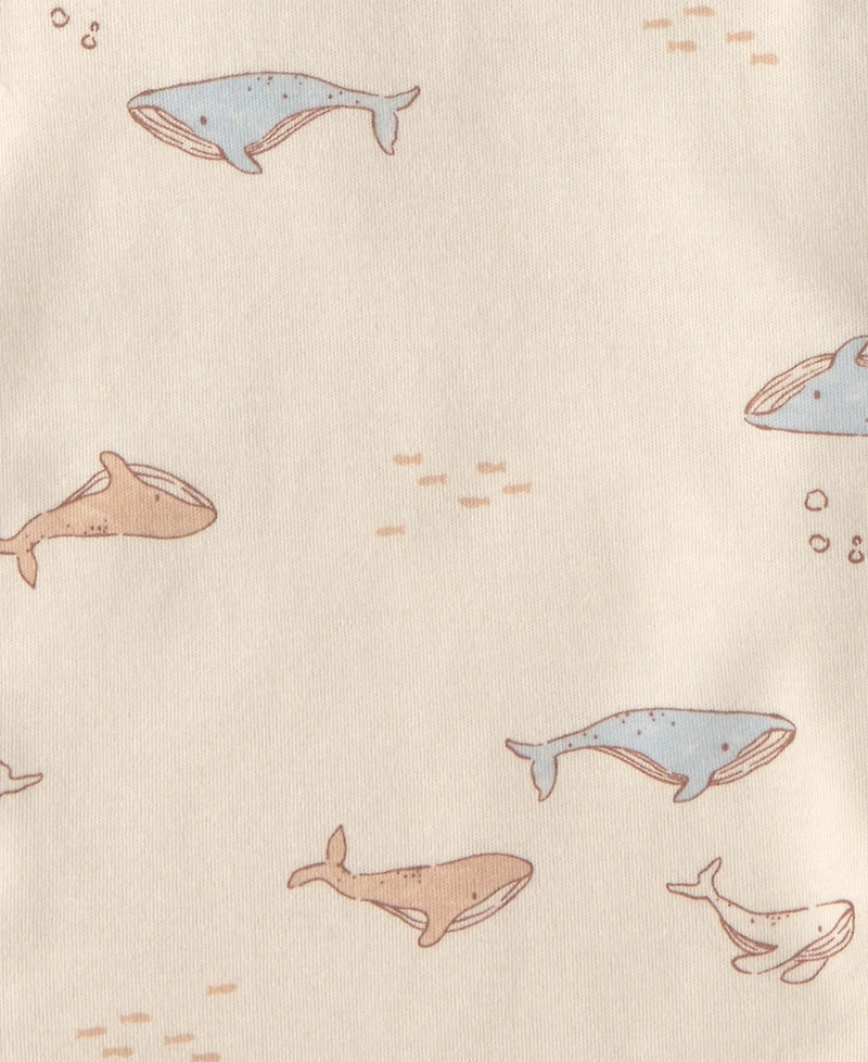 Carter's Baby Boys' Whale Burp Cloths, 4-Pack