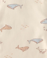 Carter's Baby Boys' Whale Burp Cloths, 4-Pack