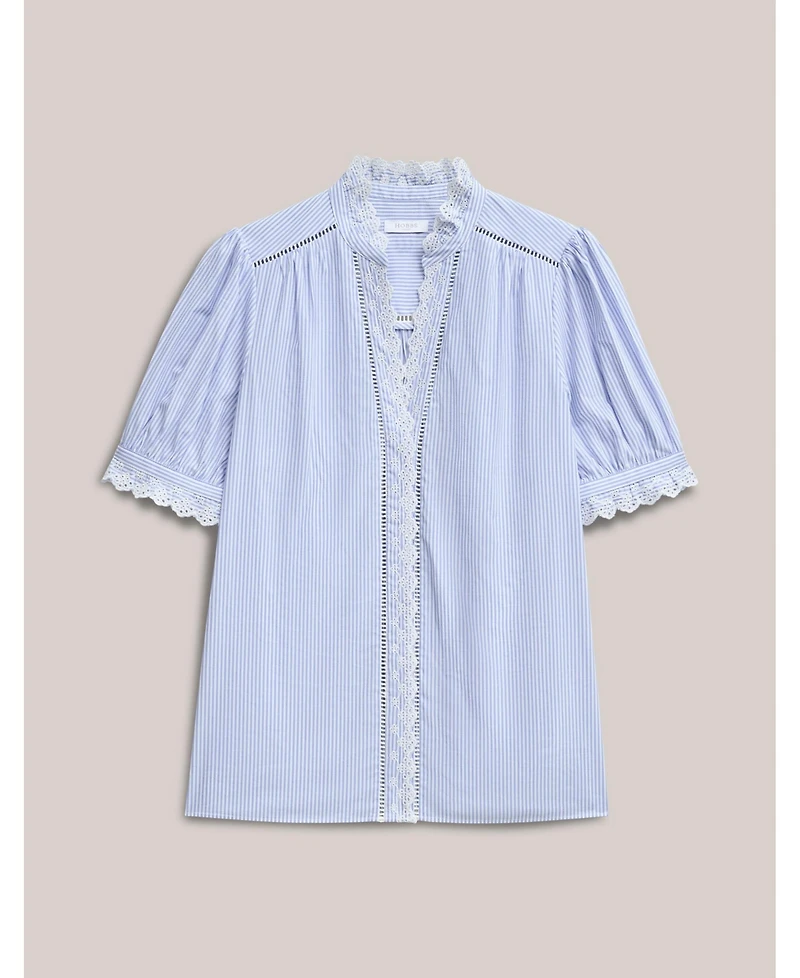 Hobbs London Women's Ginny Belted Pleated Midi Shirt Dress