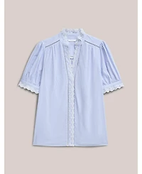 Hobbs London Women's Ginny Belted Pleated Midi Shirt Dress
