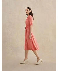 Hobbs London Women's Cathy 3/4 Sleeve Jersey Midi Dress
