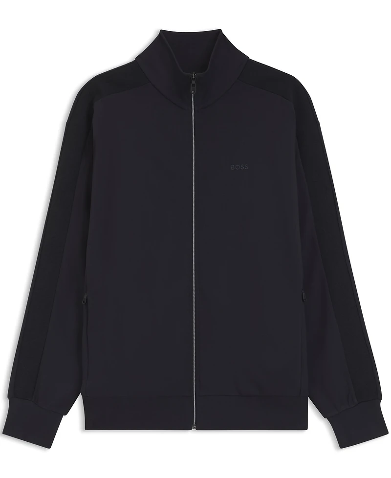 Boss by Hugo Men's Regular-Fit Tonal Jacquard Tape Sweatshirt