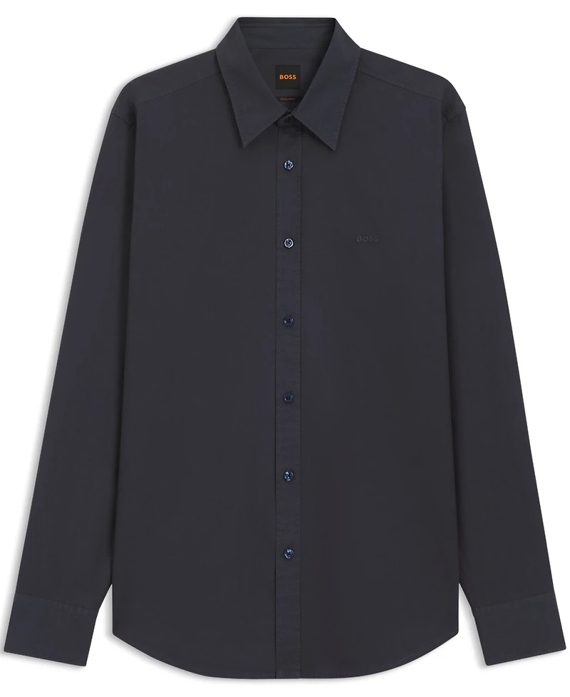 Boss by Hugo Men's Cotton Poplin Regular-Fit Dress Shirt