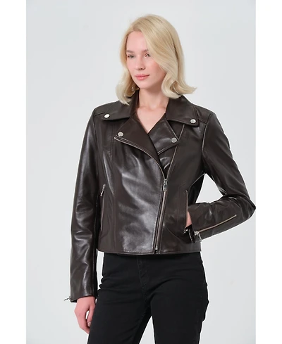 Furniq Uk Women's Leather Jacket Created for Macy's