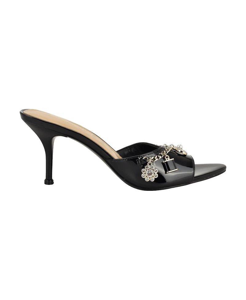 Guess Women's Vanesy Charmed Slip-On Stiletto Dress Sandals