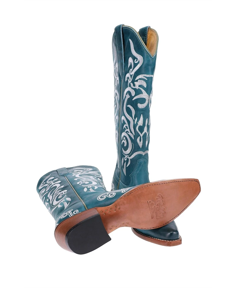Malibu Beach Women's Premium Western Leather Boots Calypso