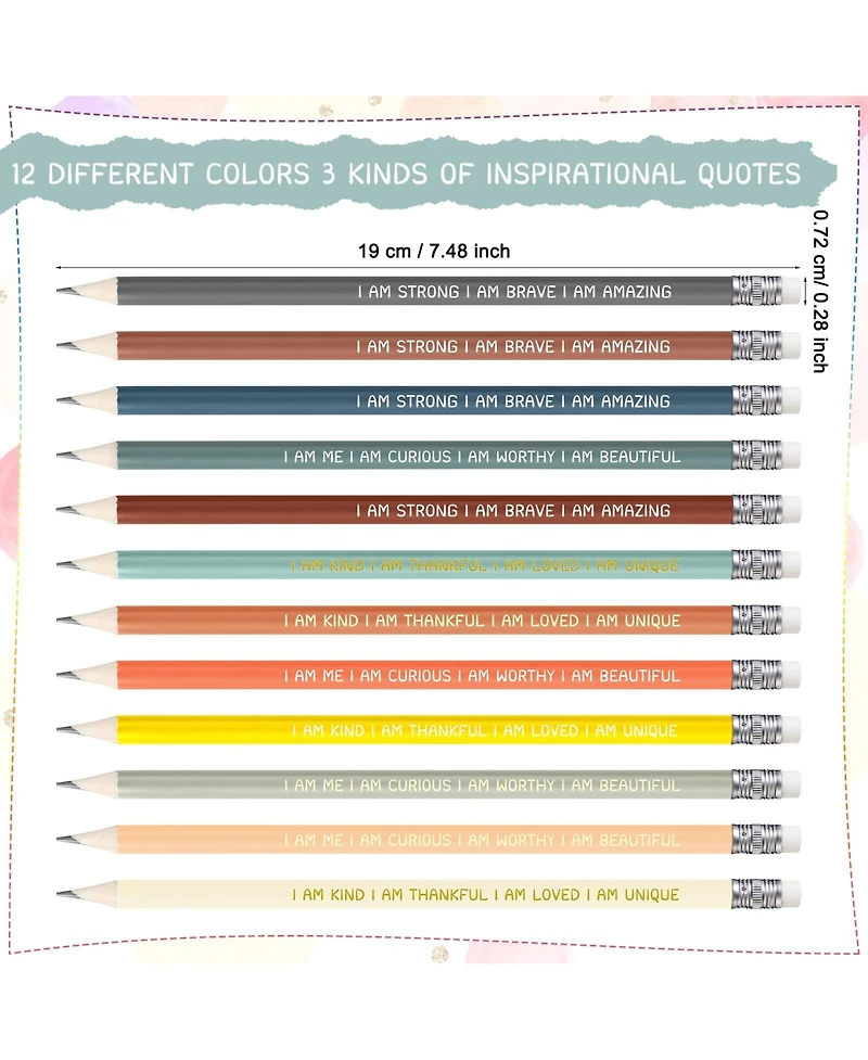 Gnuadz Inspirational Pencils Motivational Students Classroom Teacher School