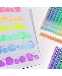 Glitter Highlighters Chisel Tip Sparkle No Bleed Pastel Markers