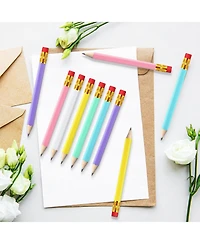 Gnuadz Golf Pencils Mini Half Eraser Hb Writing Drawing Pocket