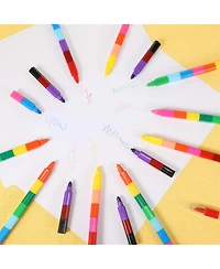 Stackable Crayons Buildable Rainbow Pencils Party Favors Pack of 20