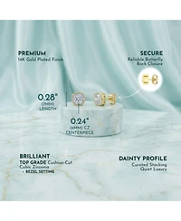 Interesting Designs Baguette Stud Earrings