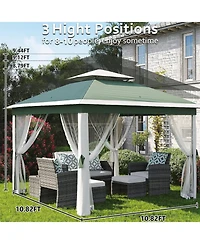 gaomon Outdoor Canopy Shelter Pop Up Gazebo Tent with Mosquito Netting