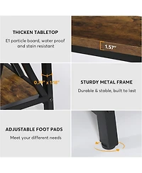 Tribesigns 70.9 inch Extra Long Console Table, Industrial Sofa Table Behind Couch with 2 Tier Storage Shelf, Narrow Entryway Hallway Accent