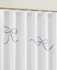 Truly Soft Textured Bow Shower Curtain, 72" x 72"
