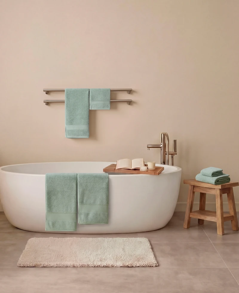 French Connection Solid Dobby 6-Pc. Bath Towels Set