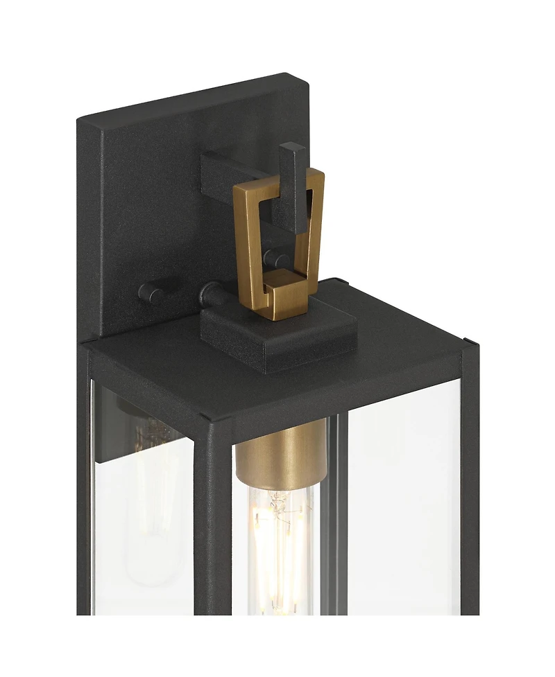 Possini Euro Design Possini Euro Trystin 13 inches Highand Brass Outdoor Wall Light