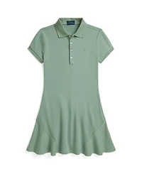 Polo Ralph Lauren Girls' 7-16 Stretch Mesh Short-Sleeve Dress