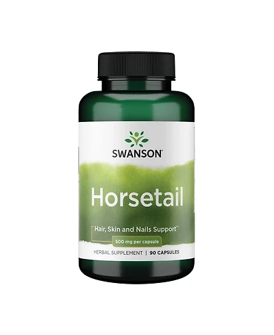 Swanson Horsetail, Hair, Skin and Nails, Bone Health and Urinary Tract Support, Herbal Supplement, quality Ingredients, 90 Capsules