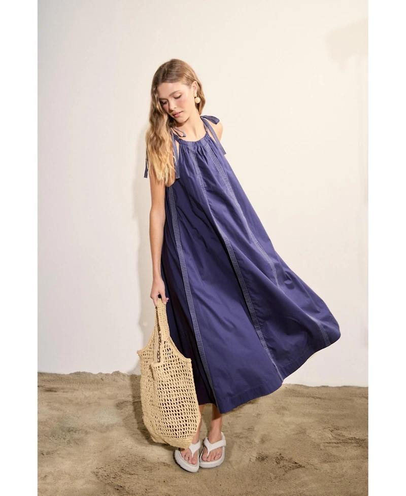 English Factory Women's Halter Neck Midi Dress