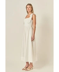 English Factory Women's Mixed Media Midi Dress