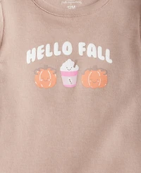 First Impressions Baby Girls' 3M-24M Short-Sleeve Hello Fall T-Shirt, Macy's Exclusive