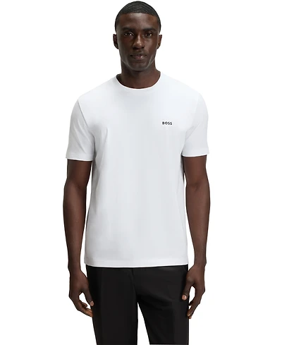Boss by Hugo Men's Contrast Logo Regular-Fit T-Shirt
