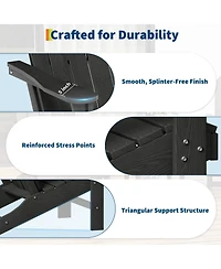 GarveeLife Hdpe Adirondack Chair Set of