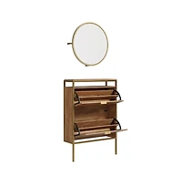 Sauder International Lux Storage Organizer, Sindoori Mango finish