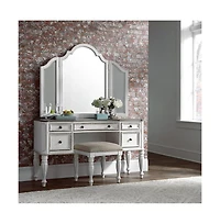 Liberty Furniture Industries, Inc. Magnolia Manor Vanity Stool in Antique White