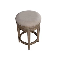 Liberty Furniture Industries, Inc. City Scape Upholstered Console Swivel Stool 25" Burnished Beige Oak