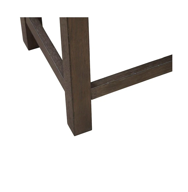Liberty Furniture Industries, Inc. Cascade Falls Living Room Upholstered Console Stool - Satin Espresso