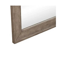 Liberty Furniture Industries, Inc. Arched Mirror with Dresser Mount 41" x 40"- Burnished Oak Wood Frame
