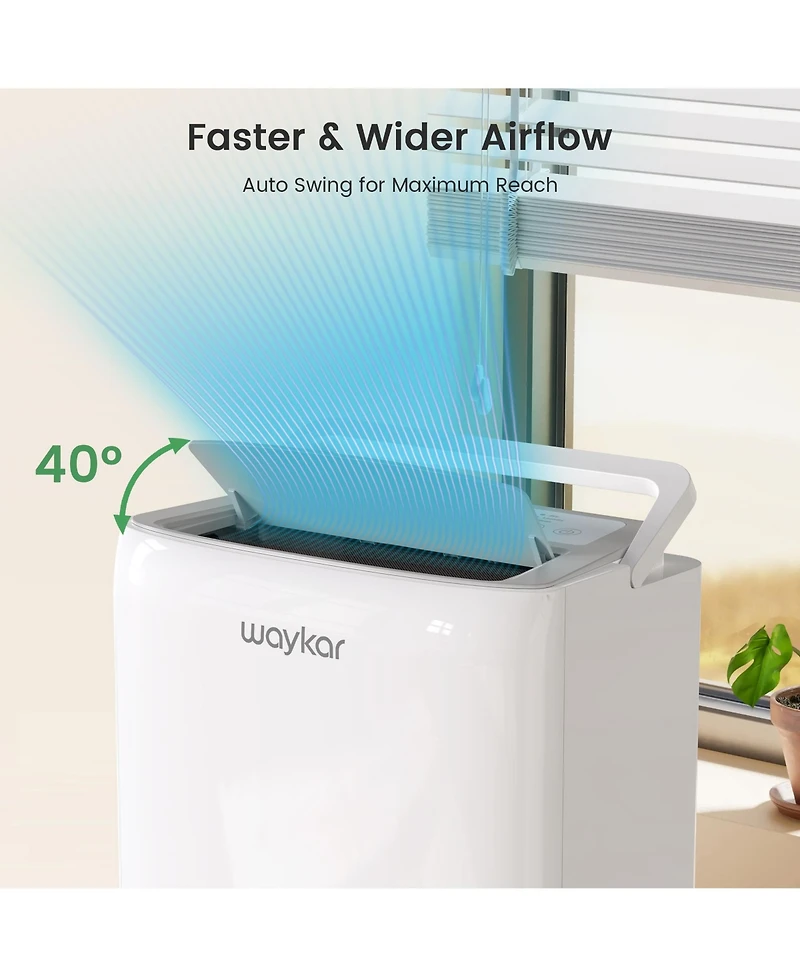 Waykar 80 Pint Energy Star Dehumidifier for Rooms Basement Space up to 5000 Square feet