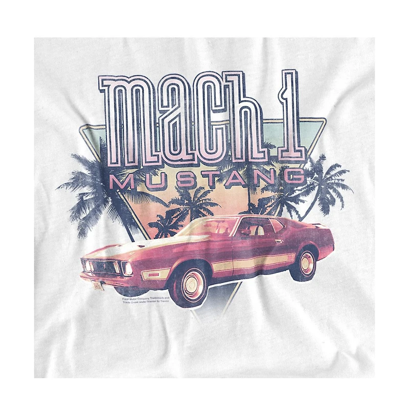 Mustang Men's Ford Mach 1 Palm Tree T-Shirt