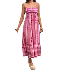 Cupshe Women's Beat of My Heart Ornate Maxi Beach Dress