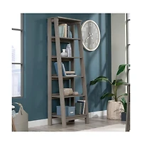 Sauder Trestle Open Shelving, Mystic Oak finish