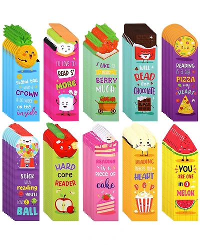 Gnuadz Scratch Sniff Scented Bookmarks Fruit Food Theme Sayings Gifts Reading Lovers