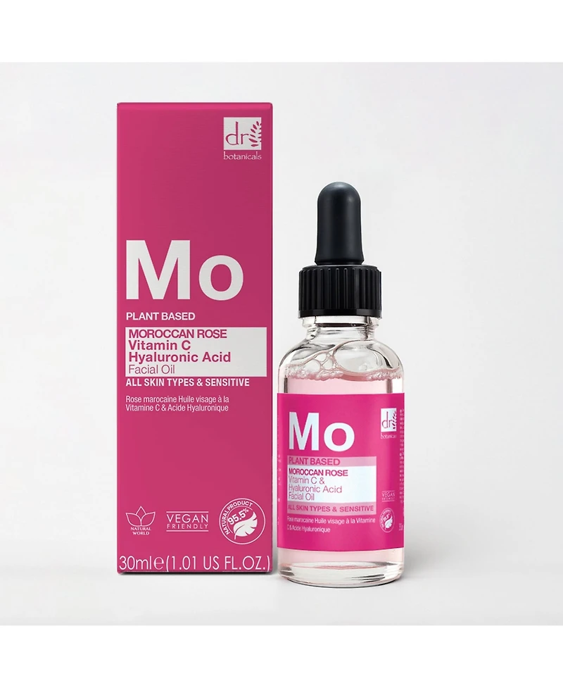 Dr. Botanicals Moroccan Rose Facial Oil with Hyaluronic Acid and Vitamin C 30milliliter