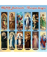 Gnuadz Magnetic Bookmarks Religious Saints Prayer Verse Clips