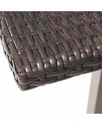 flynama 26" Square Rattan Bar Table