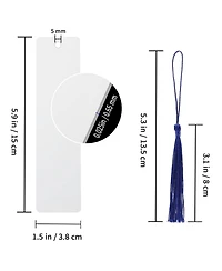 Gnuadz Sublimation Aluminum Metal Bookmarks Diy Tassels Crafts